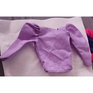 Barbie Twice As Nice 4827 Doll Barbiecore Purple Top Only 1983 Puffy Sleeve Doll